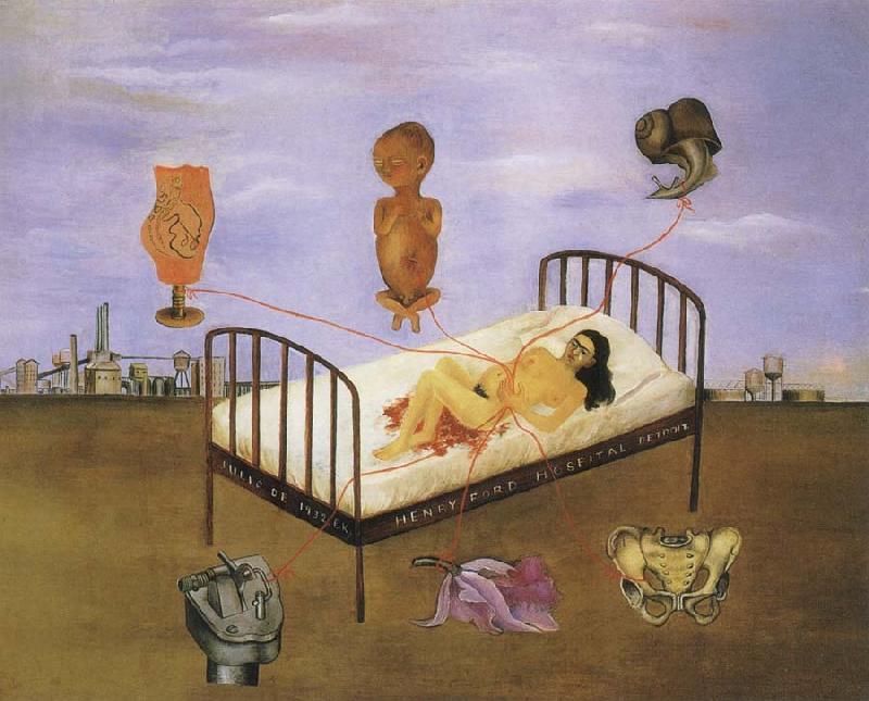 Frida Kahlo The hospital oil painting image